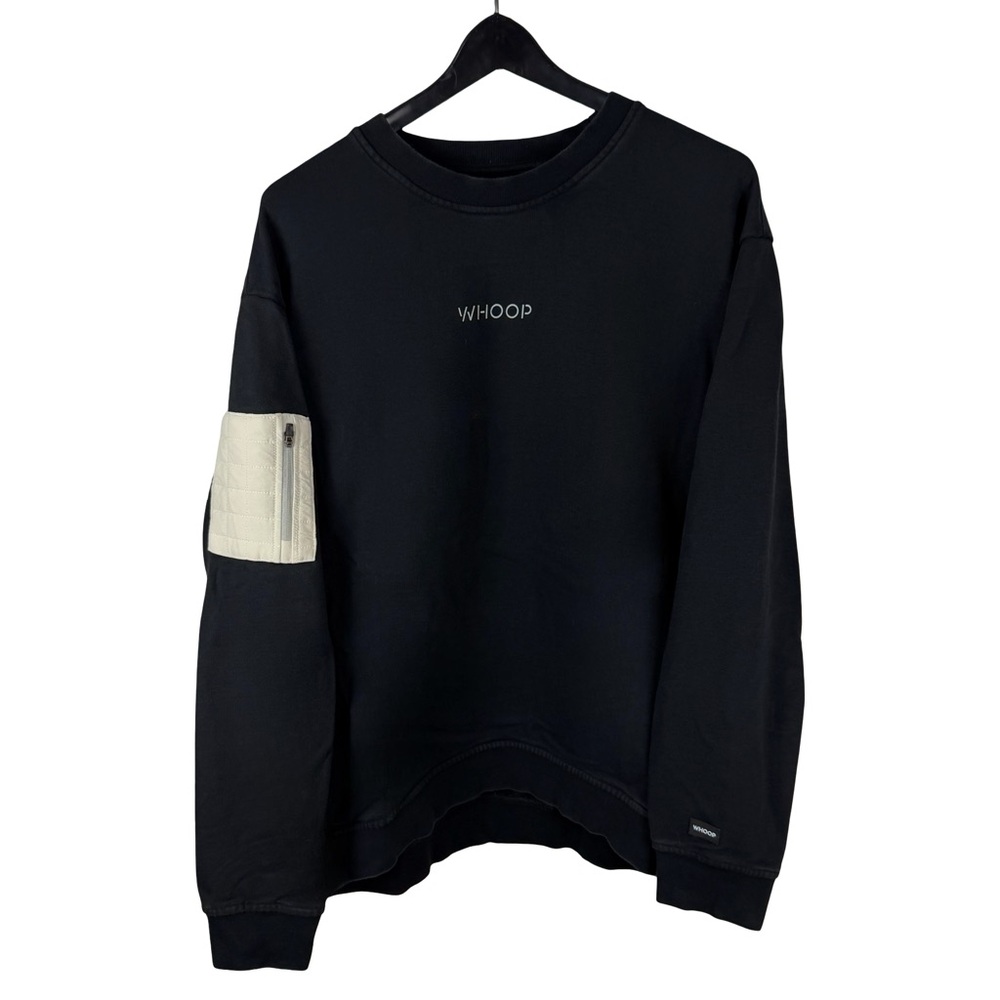 Mens WHOOP Athletics Streetwear Gym Attire Black Pullover Sweatshirt Size L